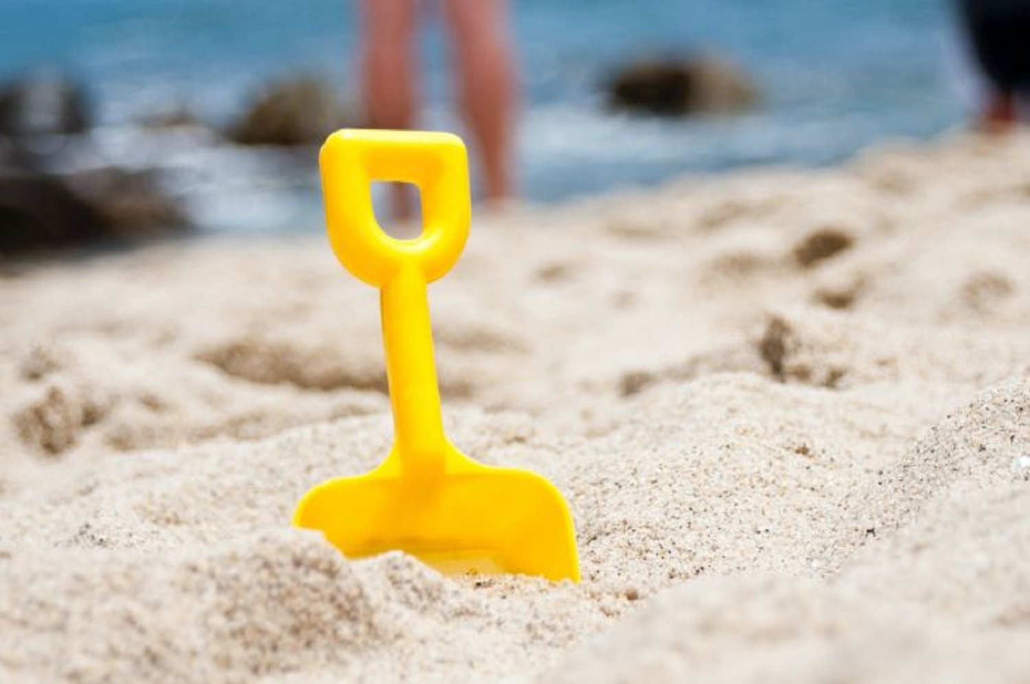 Shovel in sand