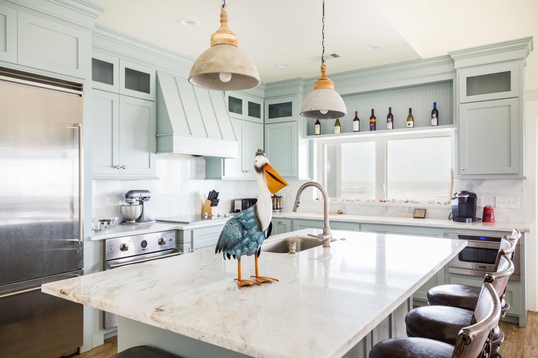 crystal beach vacation rental kitchen