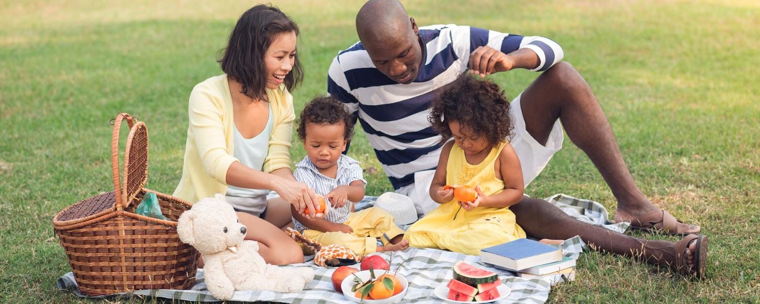 family having a picnic, fort travis bolivar peninsula